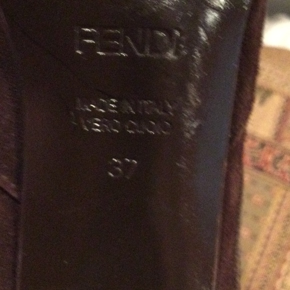 Brown  vintage high heel boots suede 37 - Picture 14 of 14